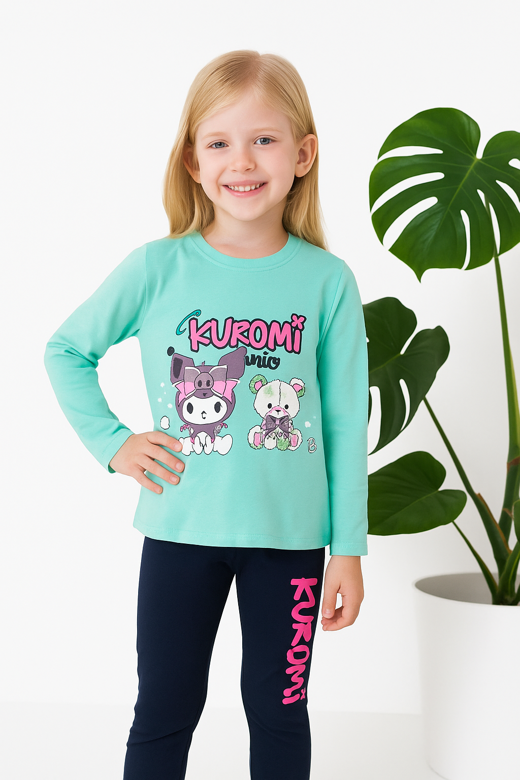 Life Goes On Baskılı Kapüşonlu Siyah Alt Üst Takım