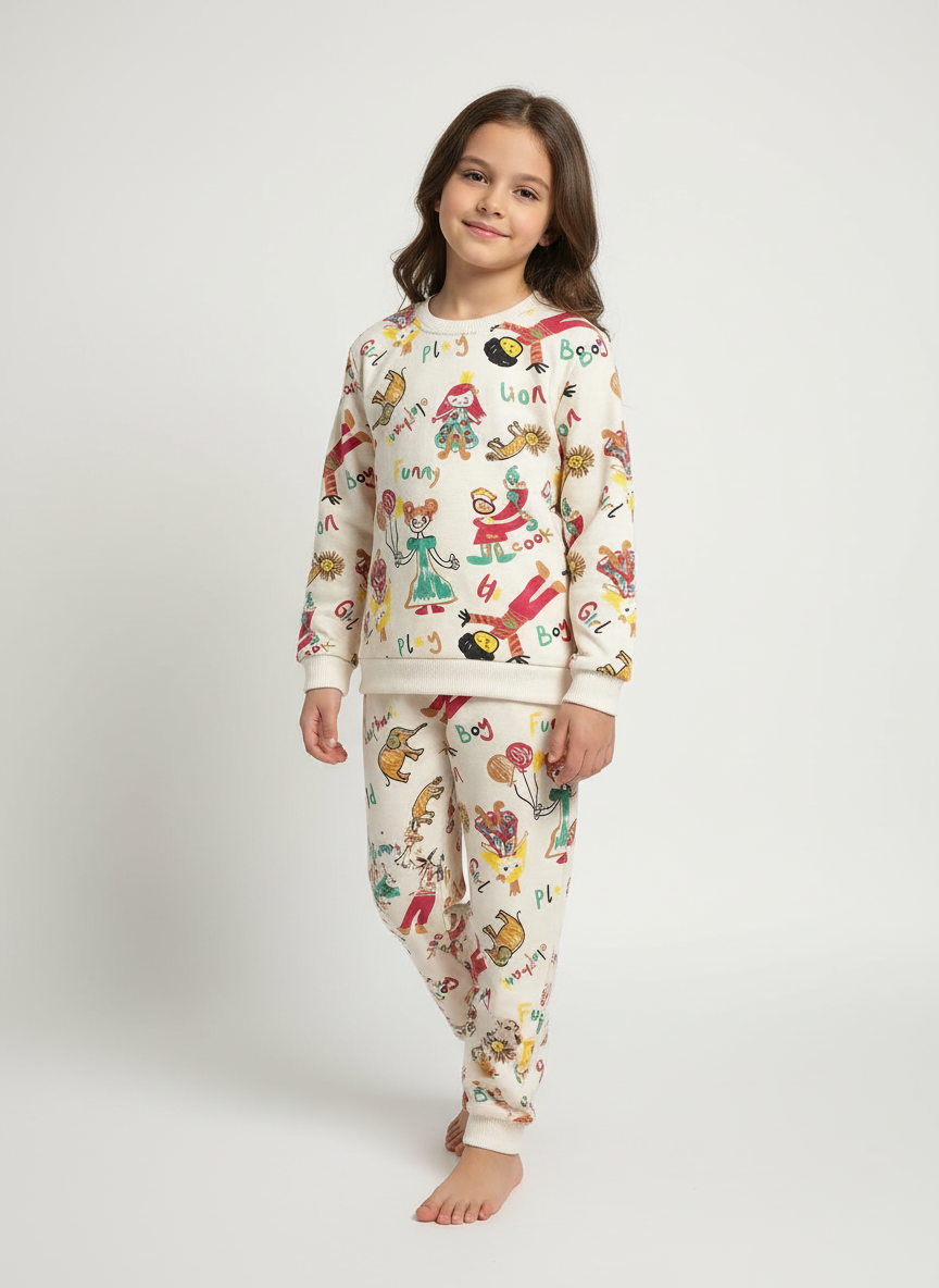 Esnek Fitilli Unisex Çocuk Gri Body – 5-8 Yaş