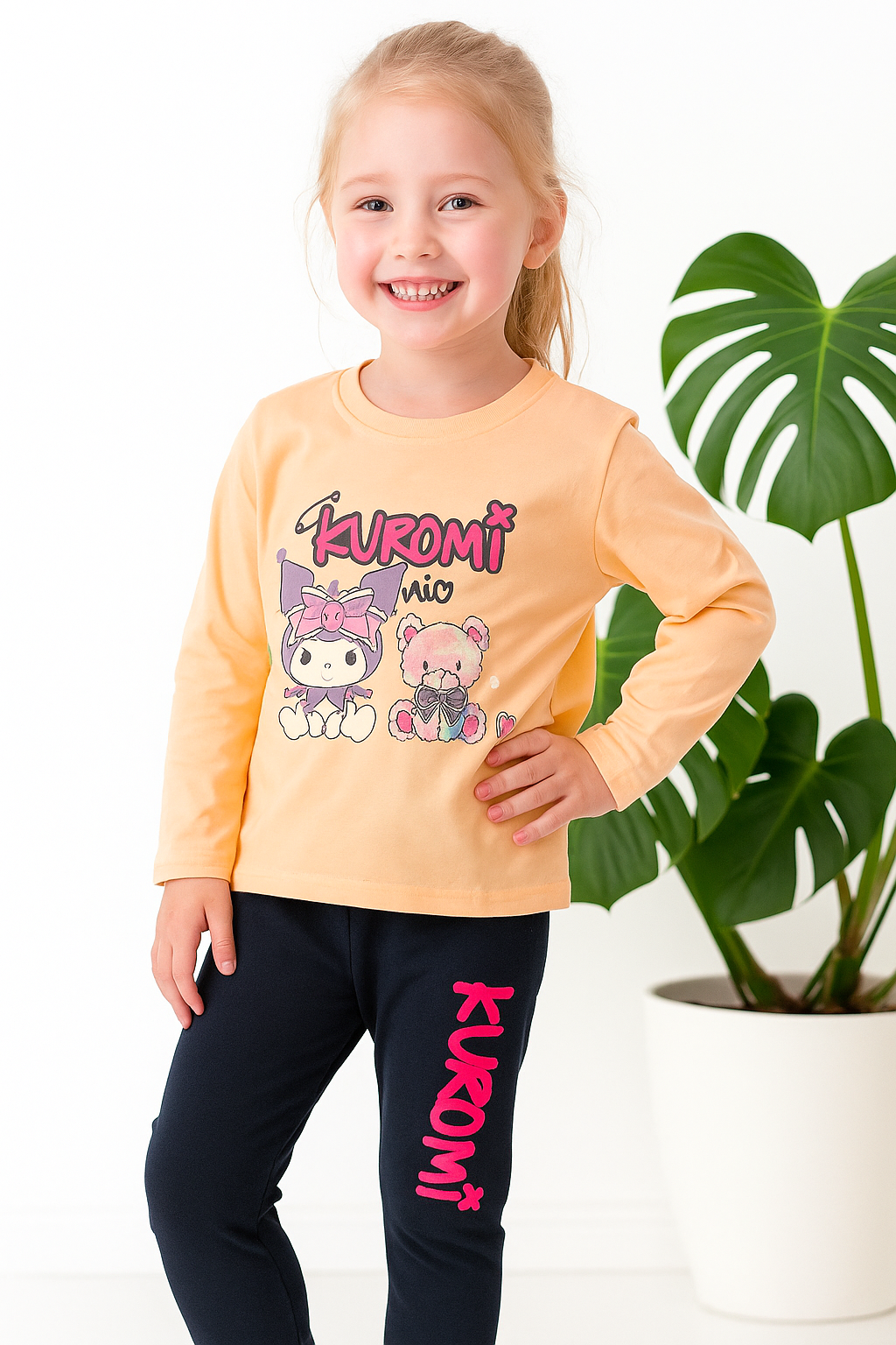 Barbie Figürlü Ve Çizim Figürlü Kız Çocuk Pijama Set Paketi (2-6 Yaş)