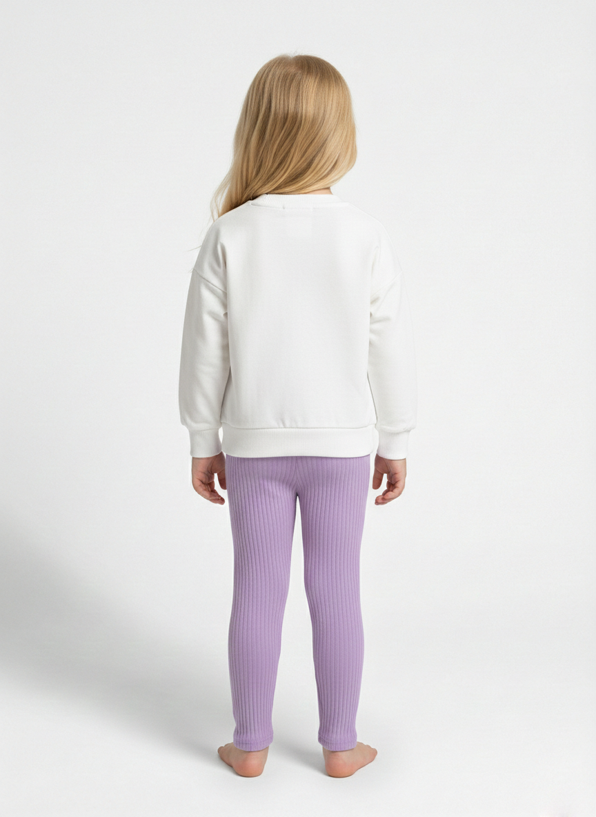 Barbie Yazılı Kız Çocuk Lila Alt Üst Takım