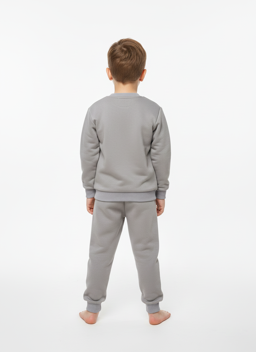 Vizon Basketbol Baskılı İçi Polarlı Erkek Çocuk Eşofman Takımı (2-6 Yaş)