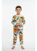Dinozor Baskılı Erkek Çocuk Pijama Takımı – 3-7 Yaş