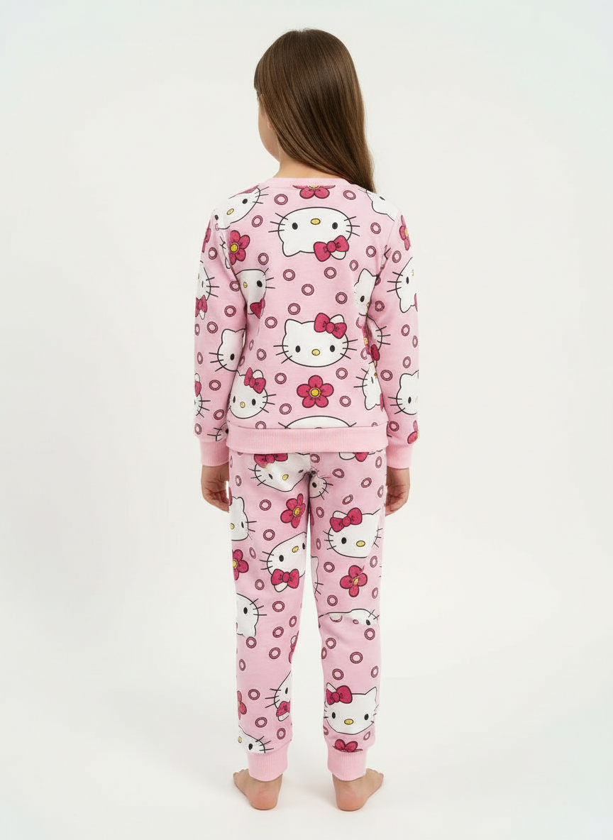 Hello Kitty Desenli Kız Çocuk Pijama Takımı – 3-7 Yaş