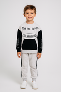 Wear The Future Baskılı Erkek Çocuk Kanguru Cepli Gri Alt Üst Takım