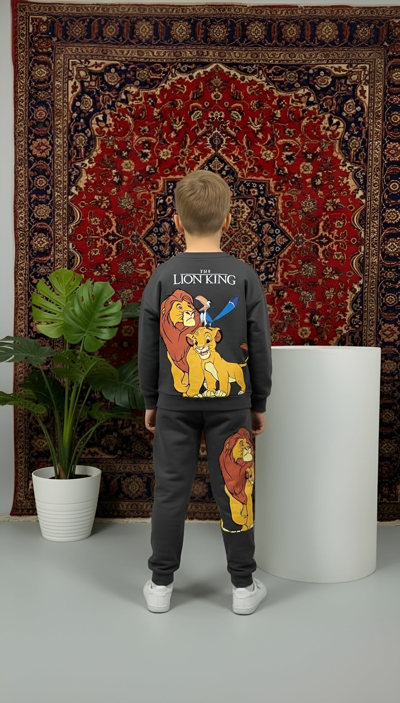 Lion King Baskılı Erkek Çocuk Antrasit Alt Üst Takım