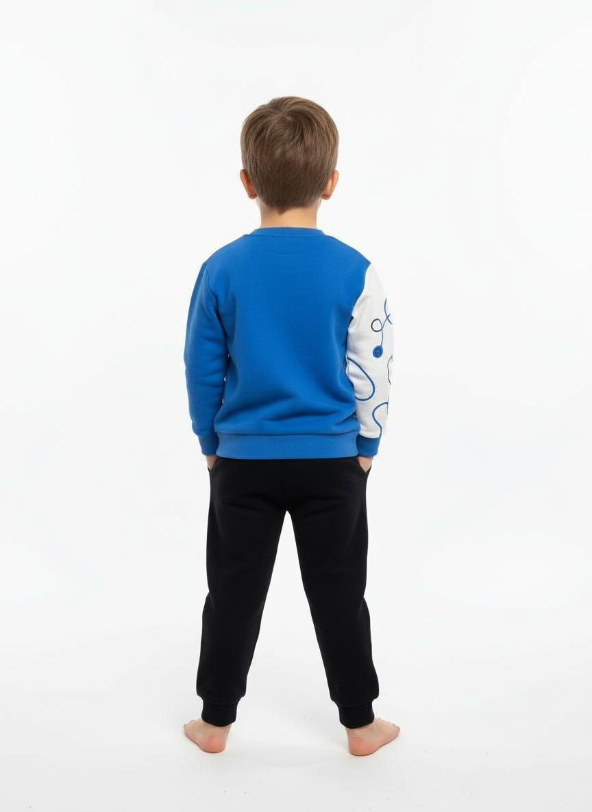 My Friends  Lacivert Baskılı Erkek Çocuk Alt Üst Takım (1-3 Yaş)