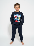 Erkek Çocuk Lacivert Şirinler Baskılı Eşofman Takımı – 3-11 Yaş