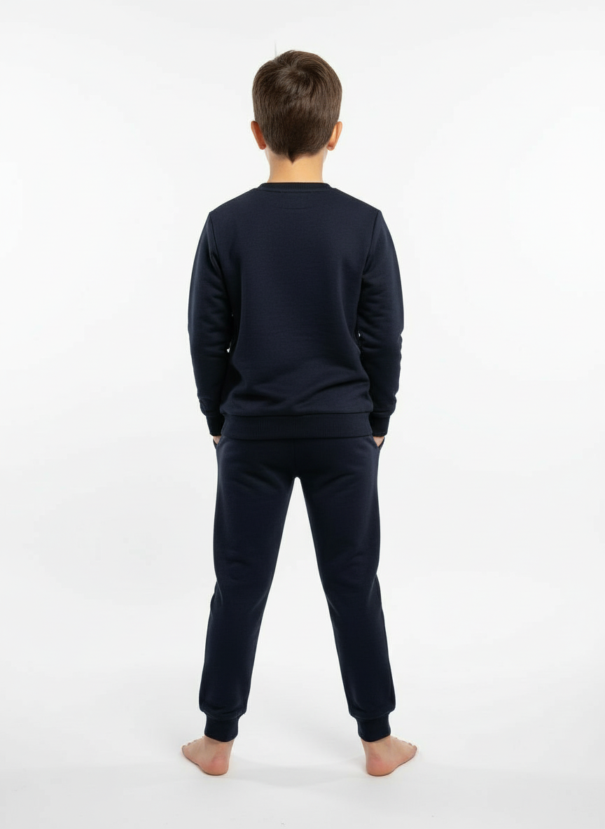 Erkek Çocuk Lacivert Örümcek Temalı Eşofman Takımı (3–11 Yaş)